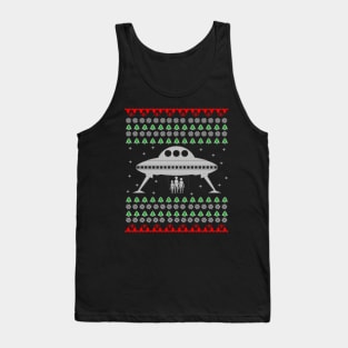 UFO Ugly Christmas Sweater Gift Tank Top